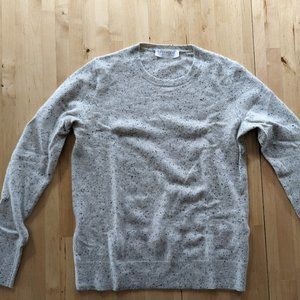 Everlane Cashmere Crew Sweater -  Frost Donegal - SMALL